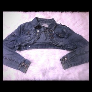 Cropped jean jacket